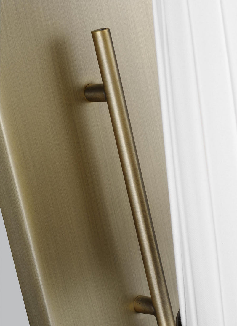 One Light Wall Sconce<br /><span style="color:#4AB0CE;">Entrega: 4-10 dias en USA</span><br /><span style="color:#4AB0CE;font-size:60%;">PREGUNTE POR ENTREGA EN PANAMA</span><br />Collection: Esther<br />Finish: Time Worn Brass