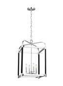 Four Light Lantern<br /><span style="color:#4AB0CE;">Entrega: 4-10 dias en USA</span><br /><span style="color:#4AB0CE;font-size:60%;">PREGUNTE POR ENTREGA EN PANAMA</span><br />Collection: Hadley<br />Finish: Polished Nickel