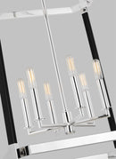 Six Light Lantern<br /><span style="color:#4AB0CE;">Entrega: 4-10 dias en USA</span><br /><span style="color:#4AB0CE;font-size:60%;">PREGUNTE POR ENTREGA EN PANAMA</span><br />Collection: Hadley<br />Finish: Polished Nickel