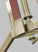 Visual Comfort Studio - LC1156TWB - Six Light Lantern - Hadley - Time Worn Brass