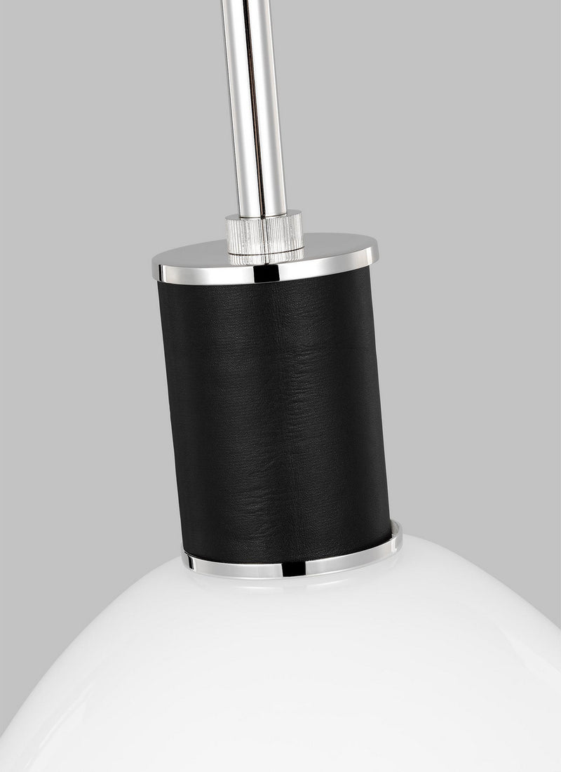 One Light Pendant<br /><span style="color:#4AB0CE;">Entrega: 4-10 dias en USA</span><br /><span style="color:#4AB0CE;font-size:60%;">PREGUNTE POR ENTREGA EN PANAMA</span><br />Collection: Hadley<br />Finish: Polished Nickel