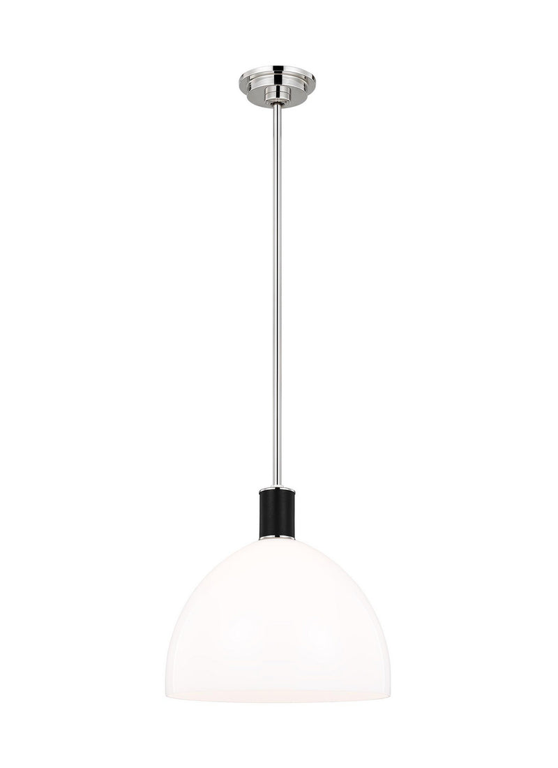 One Light Pendant<br /><span style="color:#4AB0CE;">Entrega: 4-10 dias en USA</span><br /><span style="color:#4AB0CE;font-size:60%;">PREGUNTE POR ENTREGA EN PANAMA</span><br />Collection: Hadley<br />Finish: Polished Nickel