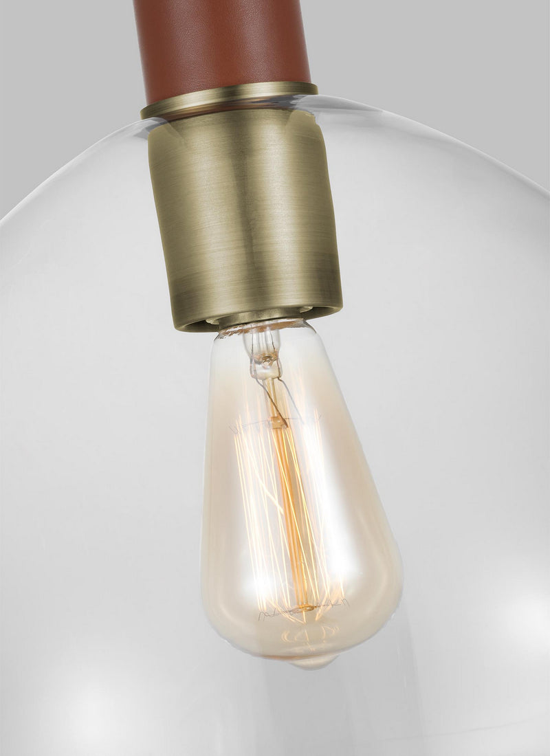 One Light Pendant<br /><span style="color:#4AB0CE;">Entrega: 4-10 dias en USA</span><br /><span style="color:#4AB0CE;font-size:60%;">PREGUNTE POR ENTREGA EN PANAMA</span><br />Collection: Hadley<br />Finish: Time Worn Brass
