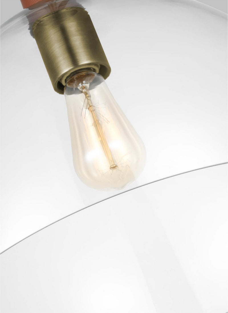 One Light Pendant<br /><span style="color:#4AB0CE;">Entrega: 4-10 dias en USA</span><br /><span style="color:#4AB0CE;font-size:60%;">PREGUNTE POR ENTREGA EN PANAMA</span><br />Collection: Hadley<br />Finish: Time Worn Brass