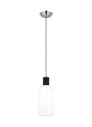 One Light Pendant<br /><span style="color:#4AB0CE;">Entrega: 4-10 dias en USA</span><br /><span style="color:#4AB0CE;font-size:60%;">PREGUNTE POR ENTREGA EN PANAMA</span><br />Collection: Hadley<br />Finish: Polished Nickel