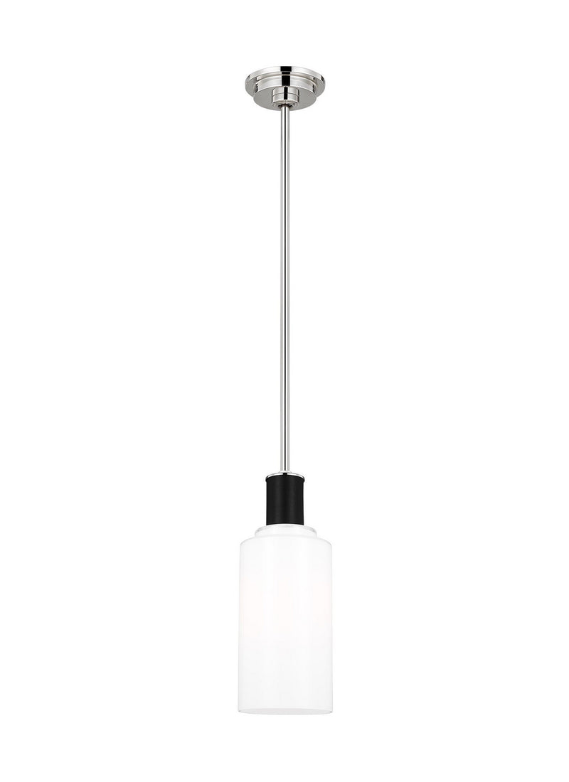 One Light Pendant<br /><span style="color:#4AB0CE;">Entrega: 4-10 dias en USA</span><br /><span style="color:#4AB0CE;font-size:60%;">PREGUNTE POR ENTREGA EN PANAMA</span><br />Collection: Hadley<br />Finish: Polished Nickel