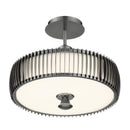 George Kovacs - P1678-084C-L - LED Semi-Flush Mount - Night Moves - Pewter