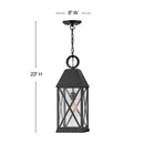 Hinkley - 23302MB - LED Hanging Lantern - Briar - Museum Black