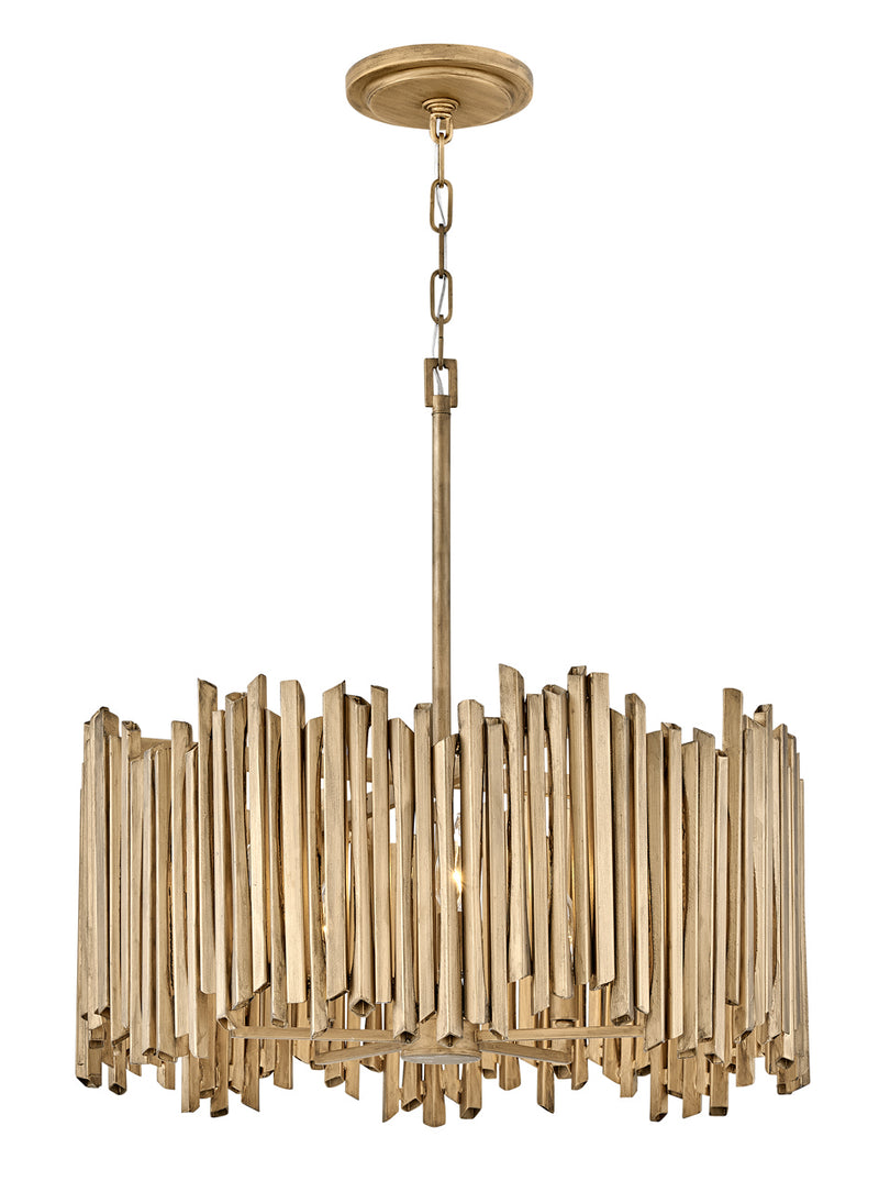 LED Chandelier<br /><span style="color:#4AB0CE;">Entrega: 4-10 dias en USA</span><br /><span style="color:#4AB0CE;font-size:60%;">PREGUNTE POR ENTREGA EN PANAMA</span><br />Collection: Roca<br />Finish: Burnished Gold