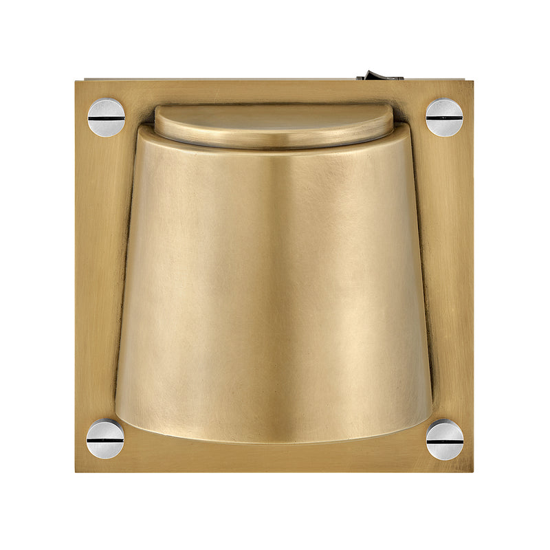 LED Wall Sconce<br /><span style="color:#4AB0CE;">Entrega: 4-10 dias en USA</span><br /><span style="color:#4AB0CE;font-size:60%;">PREGUNTE POR ENTREGA EN PANAMA</span><br />Collection: Scout<br />Finish: Heritage Brass