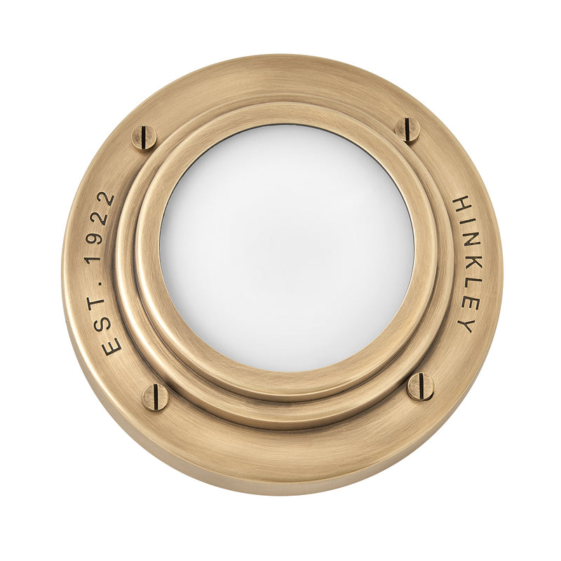 Hinkley - 32703HB - LED Flush Mount or Sconce - Porte - Heritage Brass