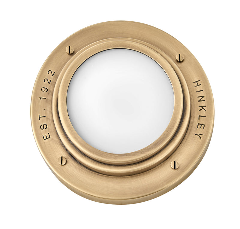 Hinkley - 32704HB - LED Flush Mount or Sconce - Porte - Heritage Brass