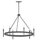 LED Chandelier<br /><span style="color:#4AB0CE;">Entrega: 4-10 dias en USA</span><br /><span style="color:#4AB0CE;font-size:60%;">PREGUNTE POR ENTREGA EN PANAMA</span><br />Collection: Tress<br />Finish: Forged Iron