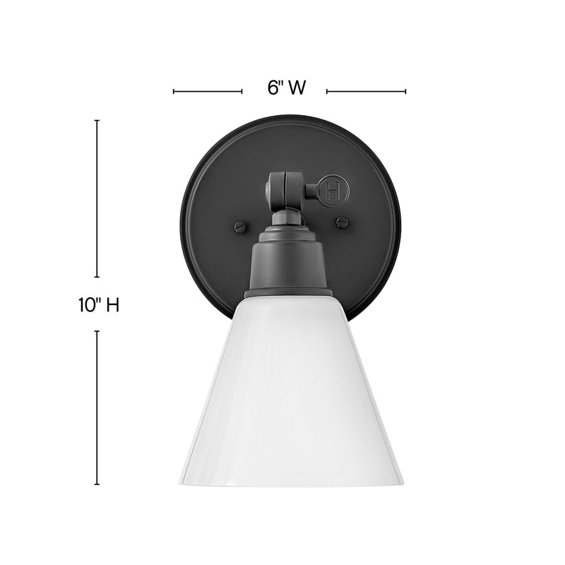 Hinkley - 51180BK - LED Vanity - Arti - Black