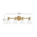 Hinkley - 51184HB - LED Vanity - Arti - Heritage Brass