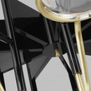 Visual Comfort Modern - 700CRBY9BNB-LED927-277 - LED Chandelier - Crosby - Glossy Black/Natural Brass