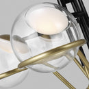 LED Chandelier<br /><span style="color:#4AB0CE;">Entrega: 4-10 dias en USA</span><br /><span style="color:#4AB0CE;font-size:60%;">PREGUNTE POR ENTREGA EN PANAMA</span><br />Collection: Crosby<br />Finish: Glossy Black/Natural Brass