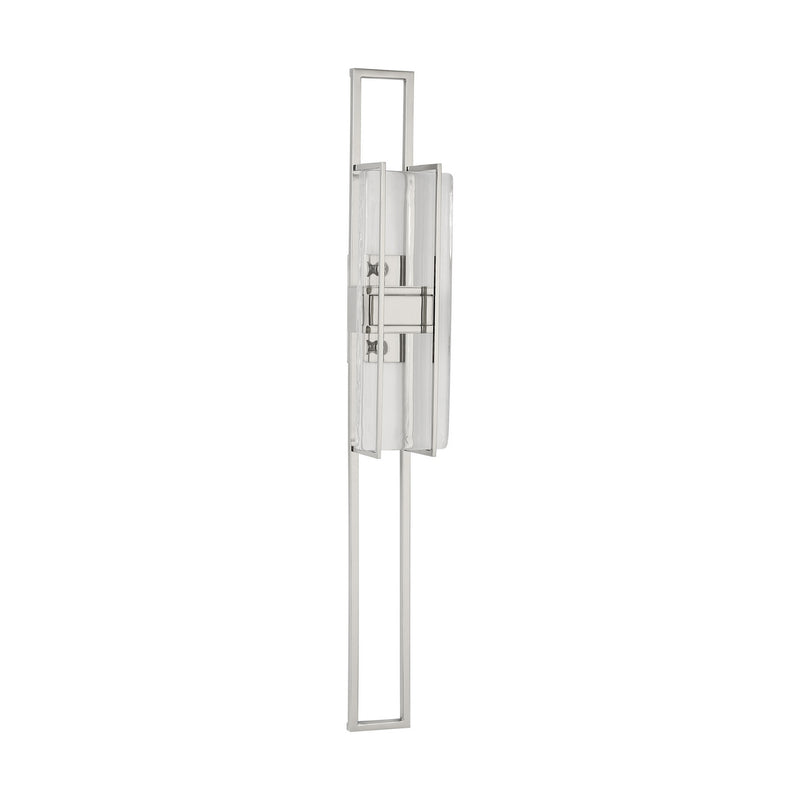 LED Wall Sconce<br /><span style="color:#4AB0CE;">Entrega: 1-2 semanas en USA</span><br /><span style="color:#4AB0CE;font-size:60%;">PREGUNTE POR ENTREGA EN PANAMA</span><br />Collection: Duelle<br />Finish: Polished Nickel