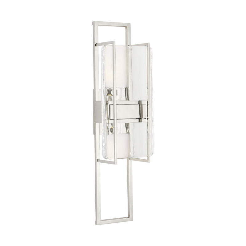 LED Wall Sconce<br /><span style="color:#4AB0CE;">Entrega: 4-10 dias en USA</span><br /><span style="color:#4AB0CE;font-size:60%;">PREGUNTE POR ENTREGA EN PANAMA</span><br />Collection: Duelle<br />Finish: Polished Nickel