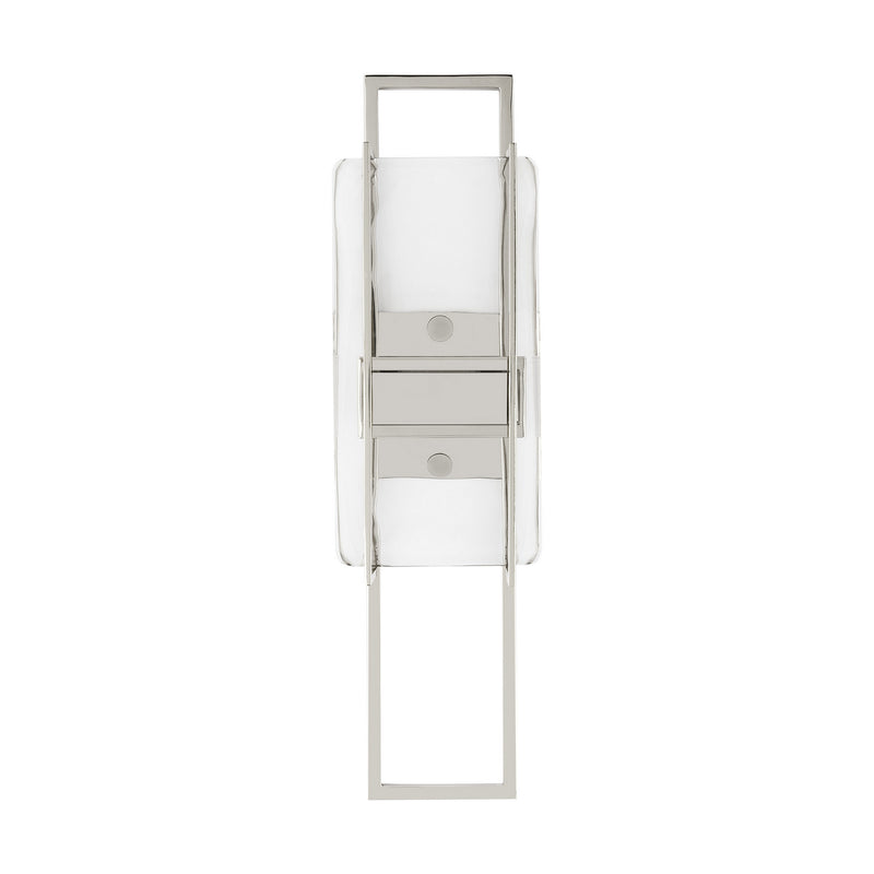 LED Wall Sconce<br /><span style="color:#4AB0CE;">Entrega: 4-10 dias en USA</span><br /><span style="color:#4AB0CE;font-size:60%;">PREGUNTE POR ENTREGA EN PANAMA</span><br />Collection: Duelle<br />Finish: Polished Nickel