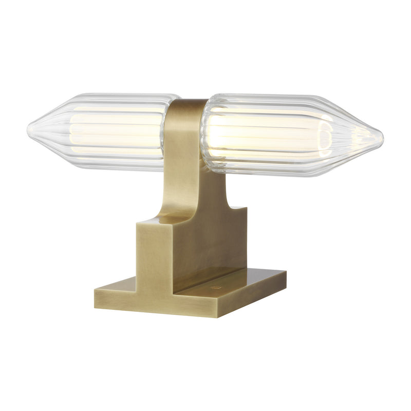 LED Table Lamp<br /><span style="color:#4AB0CE;">Entrega: 4-10 dias en USA</span><br /><span style="color:#4AB0CE;font-size:60%;">PREGUNTE POR ENTREGA EN PANAMA</span><br />Collection: Langston<br />Finish: Plated Brass