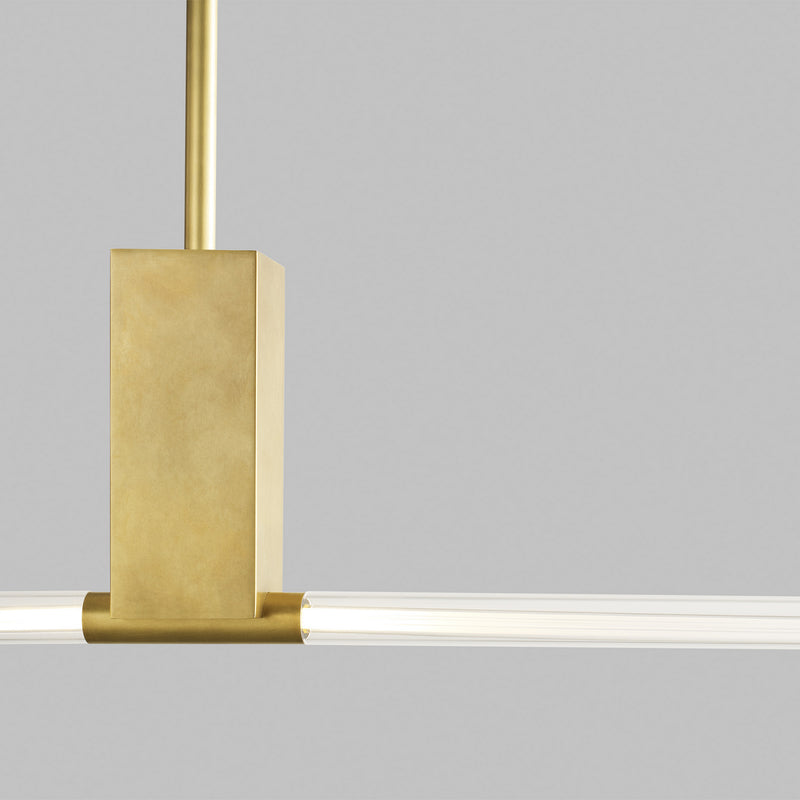 Visual Comfort Modern - 700LSPHB68NB-LED927 - LED Linear Suspension - Phobos - Natural Brass