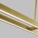 Visual Comfort Modern - 700LSSTG284NB-LED927 - LED Linear Suspension - Stagger - Natural Brass