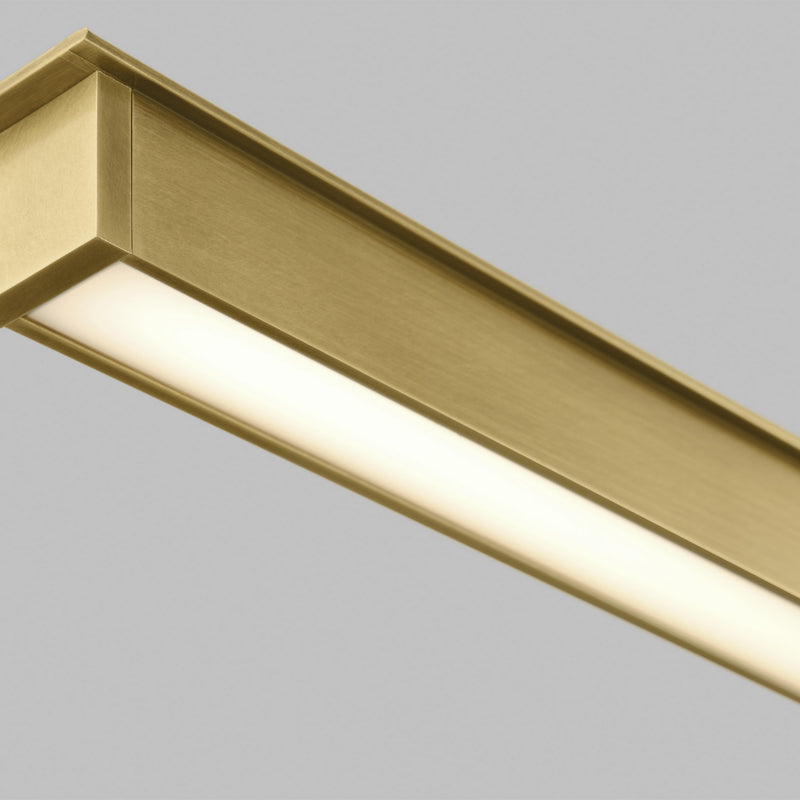 Visual Comfort Modern - 700LSSTG72NB-LED927 - LED Linear Suspension - Stagger - Natural Brass