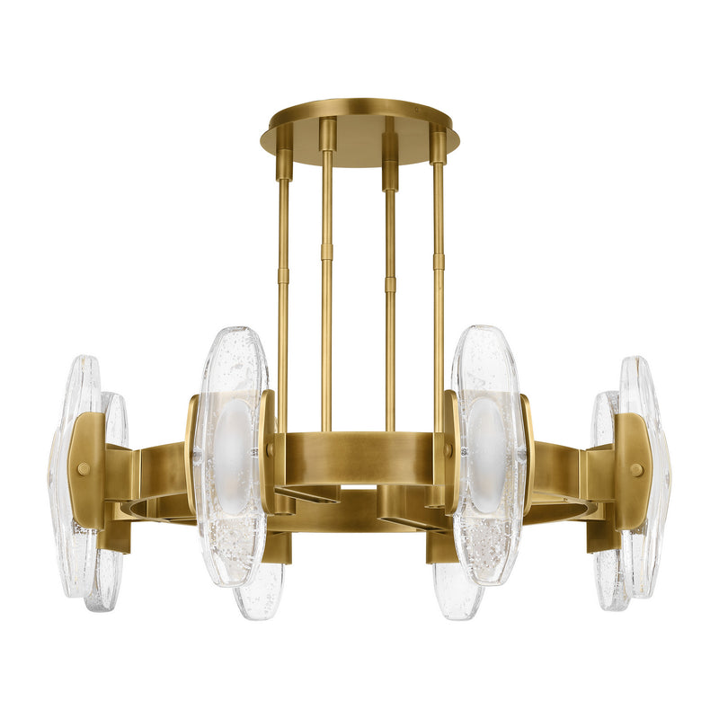 LED Chandelier<br /><span style="color:#4AB0CE;">Entrega: 4-10 dias en USA</span><br /><span style="color:#4AB0CE;font-size:60%;">PREGUNTE POR ENTREGA EN PANAMA</span><br />Collection: Wythe<br />Finish: Plated Brass