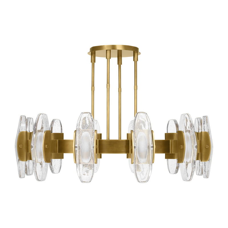 LED Chandelier<br /><span style="color:#4AB0CE;">Entrega: 4-10 dias en USA</span><br /><span style="color:#4AB0CE;font-size:60%;">PREGUNTE POR ENTREGA EN PANAMA</span><br />Collection: Wythe<br />Finish: Plated Brass