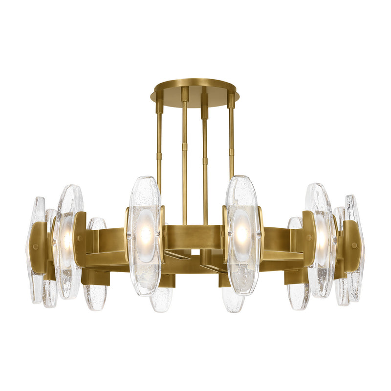 LED Chandelier<br /><span style="color:#4AB0CE;">Entrega: 4-10 dias en USA</span><br /><span style="color:#4AB0CE;font-size:60%;">PREGUNTE POR ENTREGA EN PANAMA</span><br />Collection: Wythe<br />Finish: Plated Brass