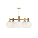 Five Light Chandelier<br /><span style="color:#4AB0CE;">Entrega: 4-10 dias en USA</span><br /><span style="color:#4AB0CE;font-size:60%;">PREGUNTE POR ENTREGA EN PANAMA</span><br />Collection: Castilla<br />Finish: Aged Gold/Opal Matte Glass