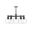 Alora - CH506129MBCL - Five Light Chandelier - Castilla - Clear Glass/Matte Black