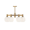 Six Light Chandelier<br /><span style="color:#4AB0CE;">Entrega: 4-10 dias en USA</span><br /><span style="color:#4AB0CE;font-size:60%;">PREGUNTE POR ENTREGA EN PANAMA</span><br />Collection: Castilla<br />Finish: Aged Gold/Opal Matte Glass