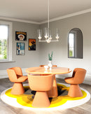 Four Light Chandelier<br /><span style="color:#4AB0CE;">Entrega: 4-10 dias en USA</span><br /><span style="color:#4AB0CE;font-size:60%;">PREGUNTE POR ENTREGA EN PANAMA</span><br />Collection: Emil<br />Finish: White/White Oak