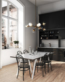 Eight Light Chandelier<br /><span style="color:#4AB0CE;">Entrega: 4-10 dias en USA</span><br /><span style="color:#4AB0CE;font-size:60%;">PREGUNTE POR ENTREGA EN PANAMA</span><br />Collection: Francesca<br />Finish: Aged Gold/Clear Glass