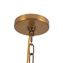 Four Light Chandelier<br /><span style="color:#4AB0CE;">Entrega: 4-10 dias en USA</span><br /><span style="color:#4AB0CE;font-size:60%;">PREGUNTE POR ENTREGA EN PANAMA</span><br />Collection: Plisse<br />Finish: Aged Gold/Opal Matte Glass