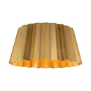 Two Light Flush Mount<br /><span style="color:#4AB0CE;">Entrega: 4-10 dias en USA</span><br /><span style="color:#4AB0CE;font-size:60%;">PREGUNTE POR ENTREGA EN PANAMA</span><br />Collection: Plisse<br />Finish: Aged Gold