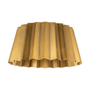 Two Light Flush Mount<br /><span style="color:#4AB0CE;">Entrega: 4-10 dias en USA</span><br /><span style="color:#4AB0CE;font-size:60%;">PREGUNTE POR ENTREGA EN PANAMA</span><br />Collection: Plisse<br />Finish: Aged Gold
