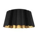 Two Light Flush Mount<br /><span style="color:#4AB0CE;">Entrega: 4-10 dias en USA</span><br /><span style="color:#4AB0CE;font-size:60%;">PREGUNTE POR ENTREGA EN PANAMA</span><br />Collection: Plisse<br />Finish: Matte Black