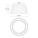 Two Light Flush Mount<br /><span style="color:#4AB0CE;">Entrega: 4-10 dias en USA</span><br /><span style="color:#4AB0CE;font-size:60%;">PREGUNTE POR ENTREGA EN PANAMA</span><br />Collection: Plisse<br />Finish: Matte Black