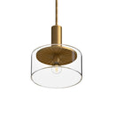 One Light Pendant<br /><span style="color:#4AB0CE;">Entrega: 4-10 dias en USA</span><br /><span style="color:#4AB0CE;font-size:60%;">PREGUNTE POR ENTREGA EN PANAMA</span><br />Collection: Royale<br />Finish: Aged Gold/Clear Glass