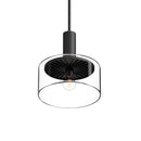 One Light Pendant<br /><span style="color:#4AB0CE;">Entrega: 4-10 dias en USA</span><br /><span style="color:#4AB0CE;font-size:60%;">PREGUNTE POR ENTREGA EN PANAMA</span><br />Collection: Royale<br />Finish: Clear Glass/Matte Black