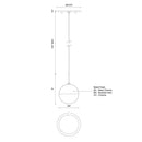 Kuzco Lighting - 402801BG-LED - LED Pendant - Pluto - Brushed Gold