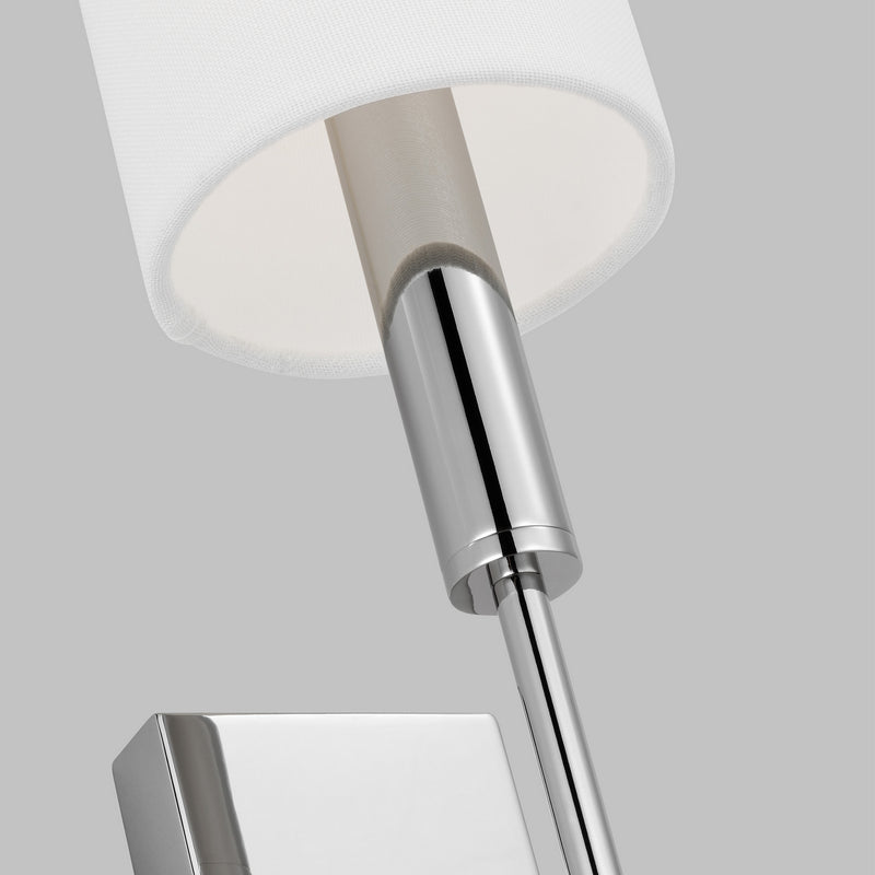 One Light Wall Sconce<br /><span style="color:#4AB0CE;">Entrega: 4-10 dias en USA</span><br /><span style="color:#4AB0CE;font-size:60%;">PREGUNTE POR ENTREGA EN PANAMA</span><br />Collection: Brianna<br />Finish: Polished Nickel