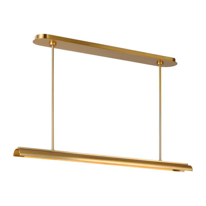 LED Linear Chandelier<br /><span style="color:#4AB0CE;">Entrega: 4-10 dias en USA</span><br /><span style="color:#4AB0CE;font-size:60%;">PREGUNTE POR ENTREGA EN PANAMA</span><br />Collection: Carson<br />Finish: Burnished Brass