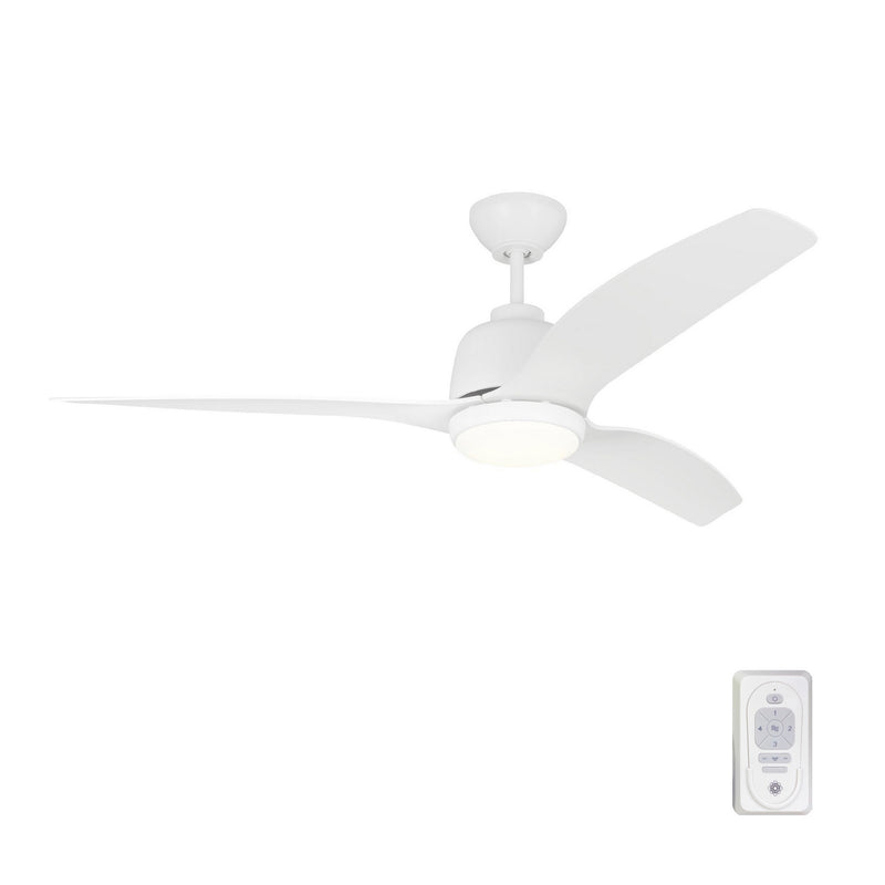 54" Ceiling Fan<br /><span style="color:#4AB0CE;">Entrega: 4-10 dias en USA</span><br /><span style="color:#4AB0CE;font-size:60%;">PREGUNTE POR ENTREGA EN PANAMA</span><br />Collection: Avila<br />Finish: Matte White