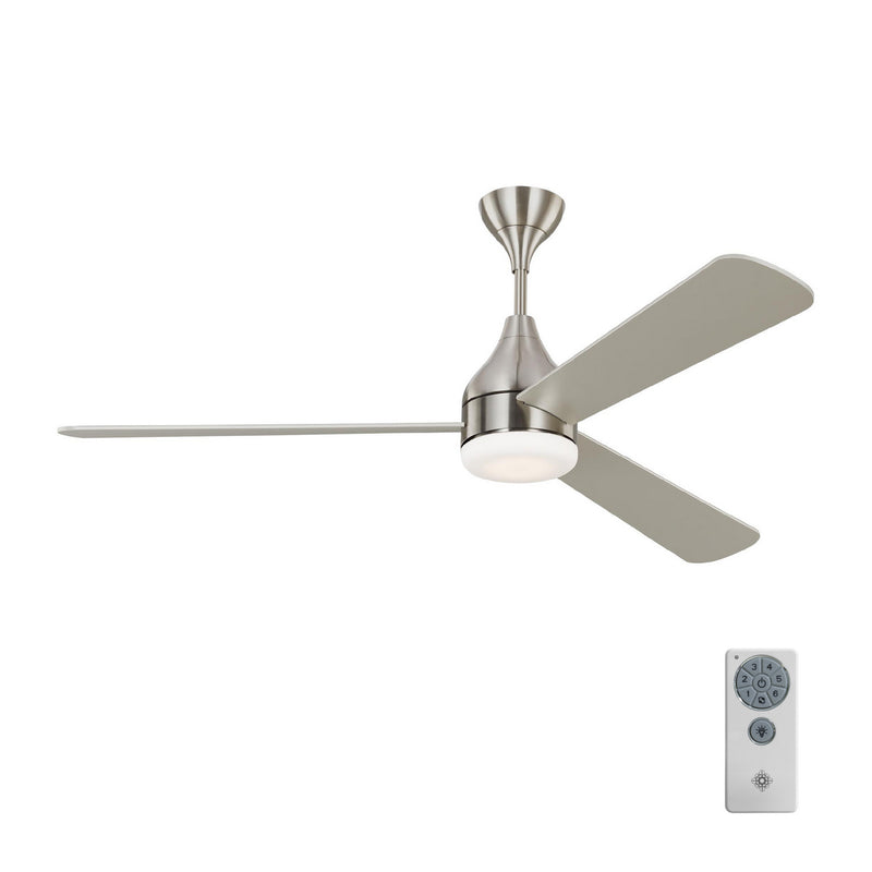 60" Ceiling Fan<br /><span style="color:#4AB0CE;">Entrega: 4-10 dias en USA</span><br /><span style="color:#4AB0CE;font-size:60%;">PREGUNTE POR ENTREGA EN PANAMA</span><br />Collection: Streaming<br />Finish: Brushed Steel