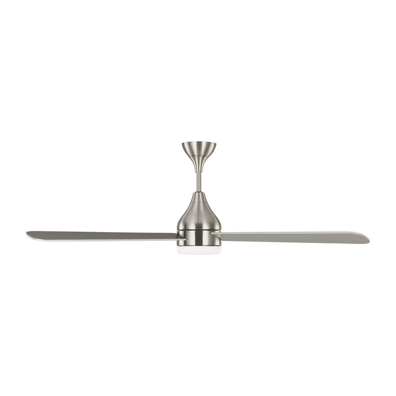 60" Ceiling Fan<br /><span style="color:#4AB0CE;">Entrega: 4-10 dias en USA</span><br /><span style="color:#4AB0CE;font-size:60%;">PREGUNTE POR ENTREGA EN PANAMA</span><br />Collection: Streaming<br />Finish: Brushed Steel