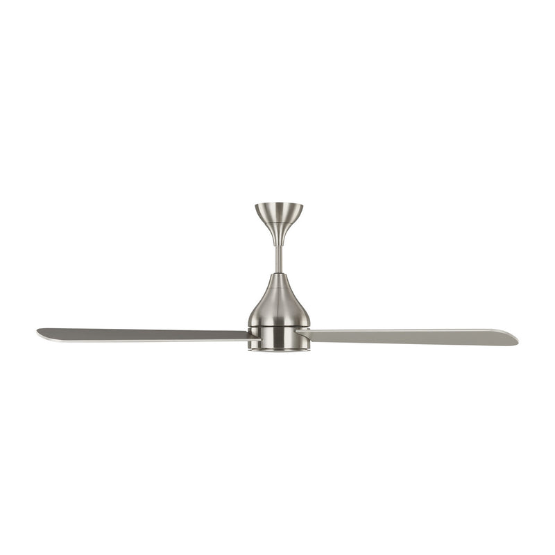 60" Ceiling Fan<br /><span style="color:#4AB0CE;">Entrega: 4-10 dias en USA</span><br /><span style="color:#4AB0CE;font-size:60%;">PREGUNTE POR ENTREGA EN PANAMA</span><br />Collection: Streaming<br />Finish: Brushed Steel